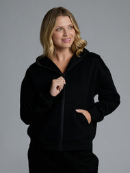 Sweat à capuche — Basic court zippé