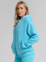Sweat à capuche — Neon Basic court zippé