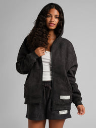 Sweat à capuche — Camo court zippé
