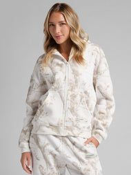 Sweat à capuche — Camo court zippé