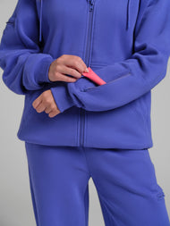 Sweat à capuche — Neon Airplane Mode zippé – Mega