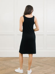 Robe femme — Bamboo côtelé-maille col V détente