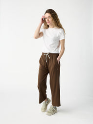 Pantalon femme — Studio court coupe large