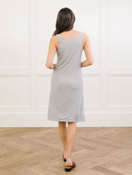 Robe femme — Bamboo côtelé-maille col V détente