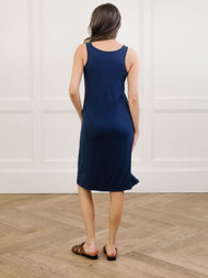Robe femme — Bamboo côtelé-maille col V détente