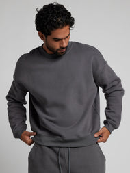 Sweat à capuche — Basic court col rond