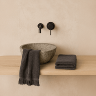 Serviette de bain Natalie en coton éponge