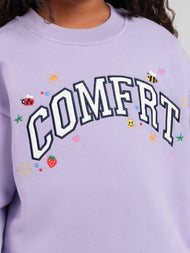Sweat enfant — Varsity Applique col rond