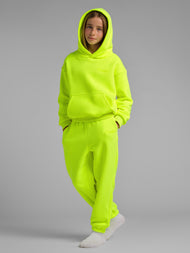 Sweat à capuche enfant — Neon Minimalist