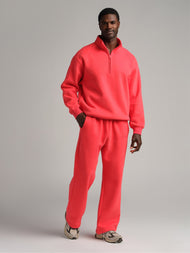 Sweat — Basic col zippé col montant