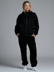 Sweat à capuche — Basic court zippé