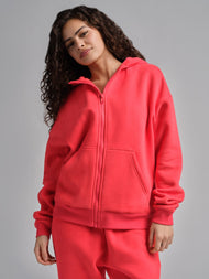 Sweat à capuche — Basic court zippé