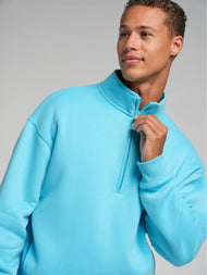 Sweat à capuche — Neon Basic col zippé col montant