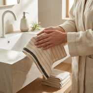 Carrés de toilette — Silvia coton Bamboo léger tissé turc