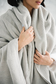 Draps de bain en éponge côtelée