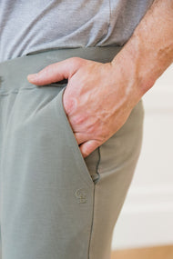 Pantalon de jogging homme — brossé Bamboo grande taille