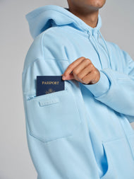 Sweat à capuche — VIP Airplane Mode voyage zippé – Mega