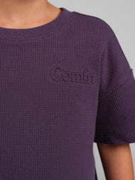 Haut enfant — gaufré détente manches courtes