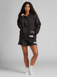 Sweat à capuche — Camo court zippé