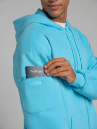 Sweat à capuche — Neon Airplane Mode zippé – Mega