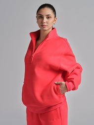 Sweat — Basic col zippé col montant
