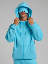 Sweat à capuche — Neon Airplane Mode zippé – Mega