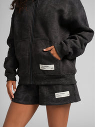 Sweat à capuche — Camo court zippé