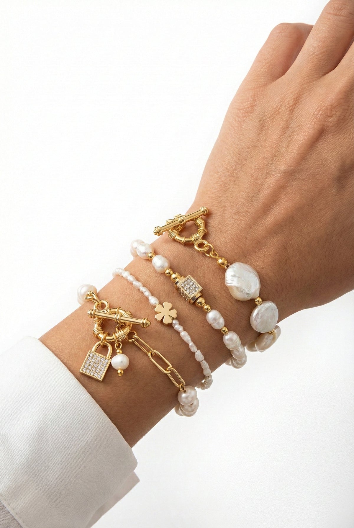 Bijou — véritable perle bracelet — The Loomia