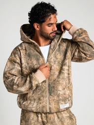 Sweat à capuche — Camo zippé – Mega