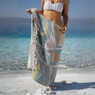 Couverture de plage — Urla 100 % coton turc et