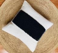Coussin décoratif — Kelly tissé main in noir