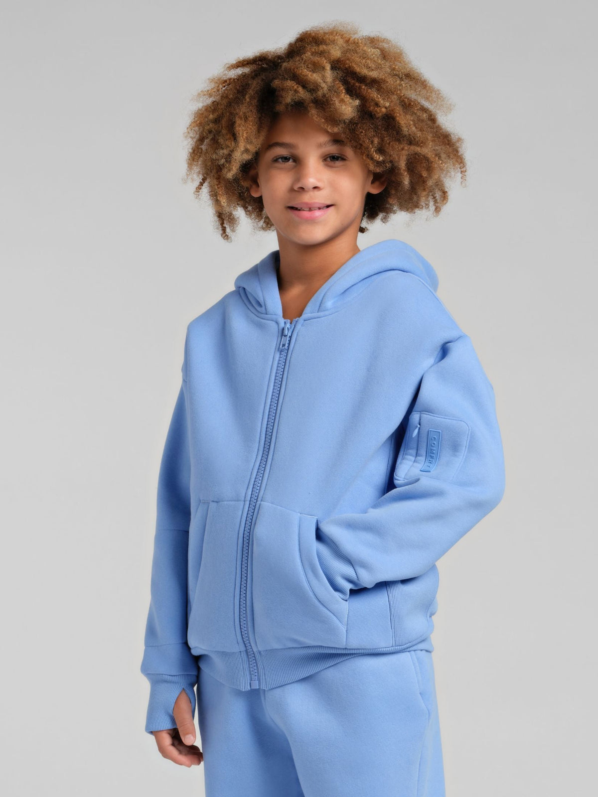 Sweat à capuche enfant — Explorer voyage zippé — Comfrt