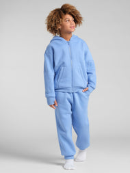 Sweat à capuche enfant — Explorer voyage zippé