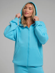 Sweat à capuche — Neon Airplane Mode zippé – Mega
