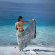 Couverture de plage — Urla 100 % coton turc et