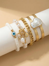 Bijou — véritable Baroque perle bracelet