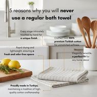 Torchon et serviette de cuisine — Deniz Bamboo-coton Hand et