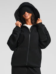 Sweat à capuche — VIP Airplane Mode voyage zippé – Mega