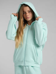 Sweat à capuche enfant — Explorer voyage zippé