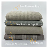 Plaid — Diamond-Weave Taupe coton