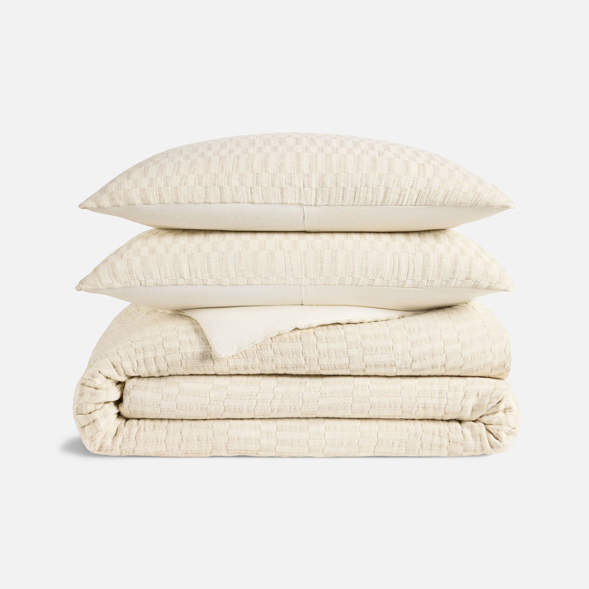 Parure housse de couette — tissé damier — Brooklinen