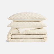 Parure housse de couette — tissé damier
