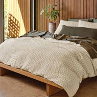 Parure housse de couette — tissé damier