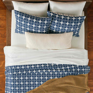 Housse de coussin — tissé damier lombaire