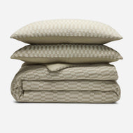 Parure housse de couette — tissé damier