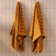 Serviette de bain — côtelé coton TENCEL lot de 4