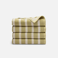 Serviette de bain — côtelé coton TENCEL lot de 4