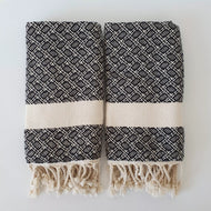 Torchon et serviette de cuisine — Adrian 100 % coton turc Hand et