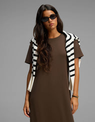 Robe femme — brossé Bamboo midi