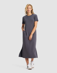 Robe femme — brossé Bamboo midi